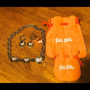 Folli Follie Butterflies necklace & Earrings *NEW*